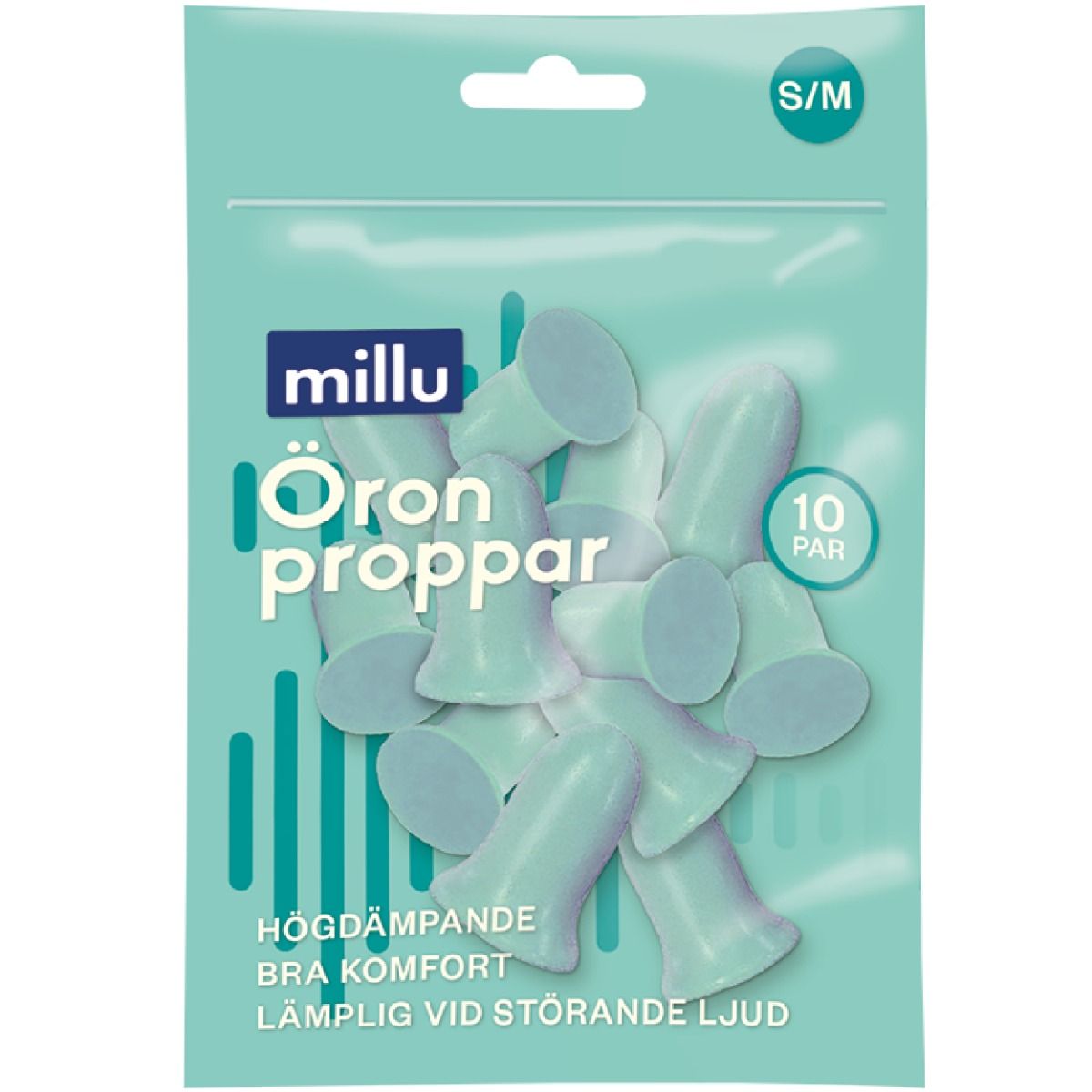 Millu Öronproppar Skum S/M
