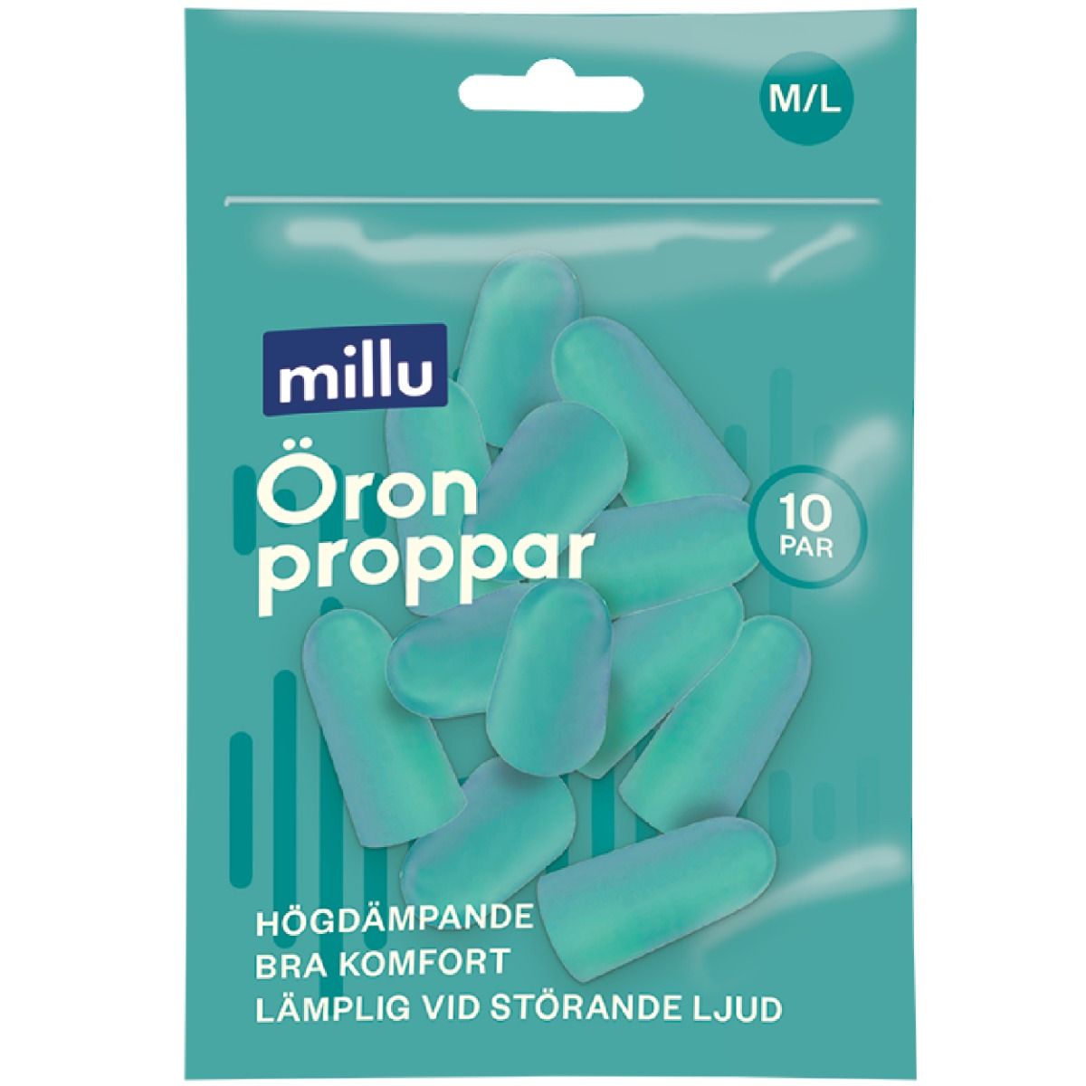 Millu Öronproppar Skum M/L