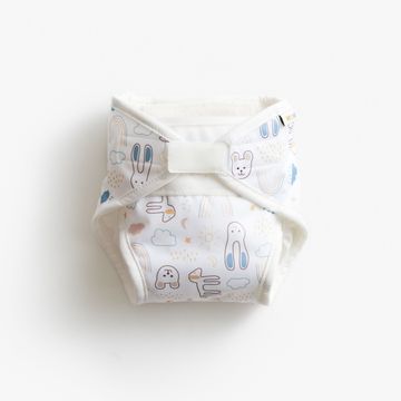 Vimse All-in-One Diaper, White Teddy XS 2,5-5 kg