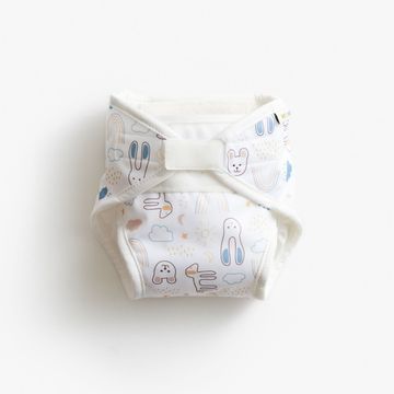 Vimse All-in-One Diaper, White Teddy M 8-11 kg