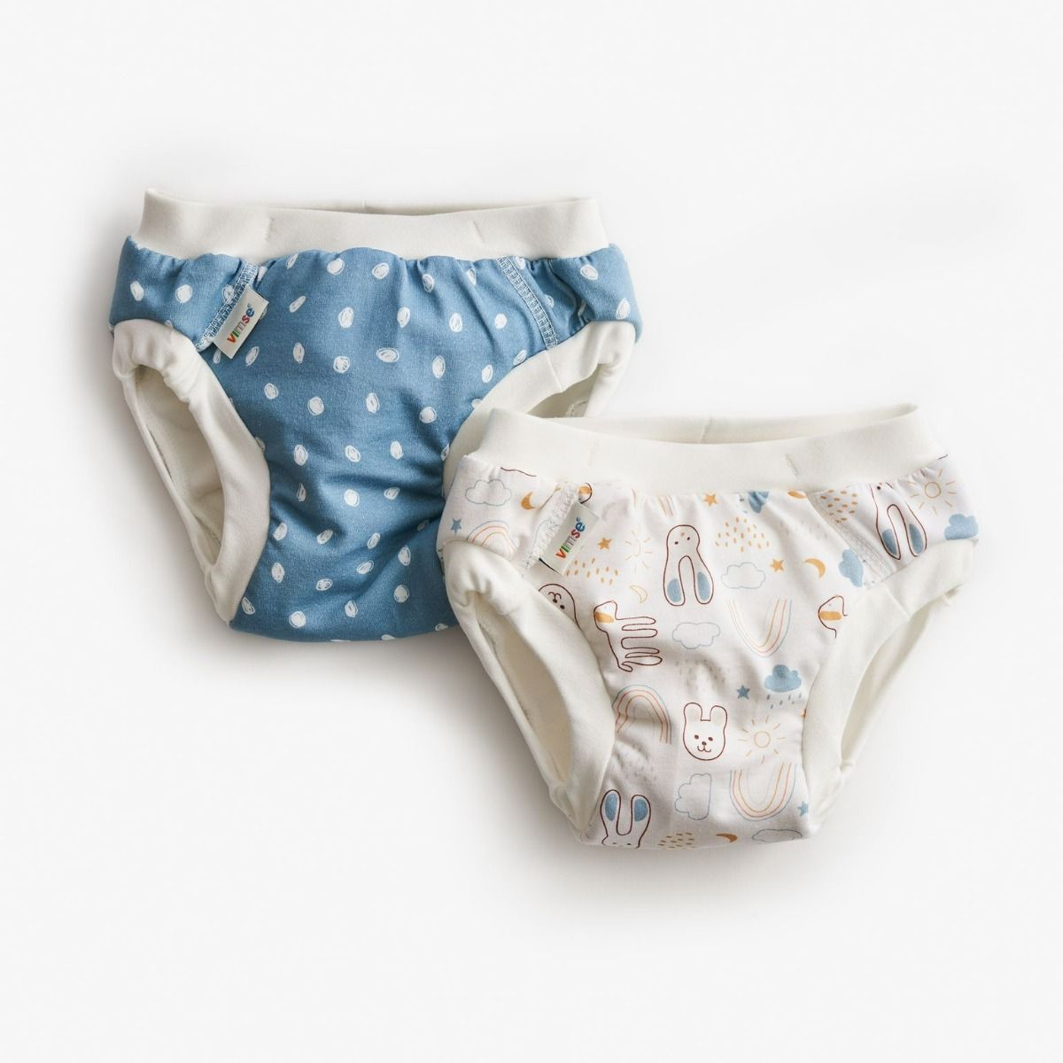 Vimse Training Pants Blue Dots/White Teddy XXL 13-17 kg 2 st