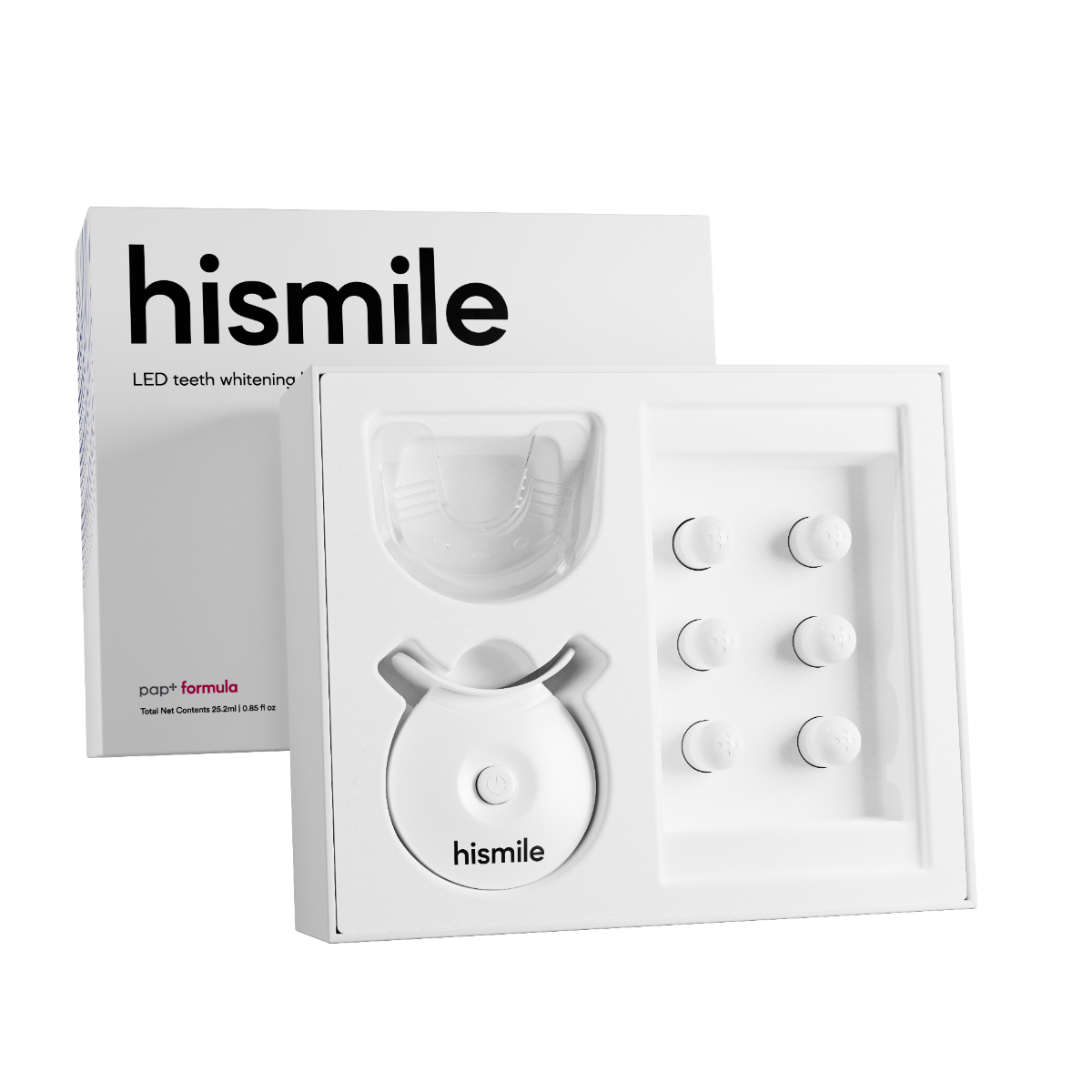 Hismile PAP+ LED Teeth Whitening Kit 1 st + 6 x 4,2 ml