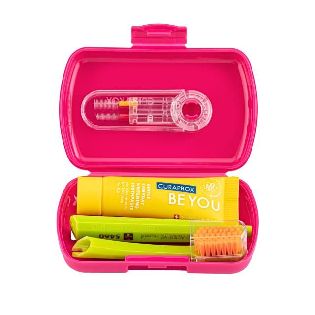 Curaprox Travel set magenta