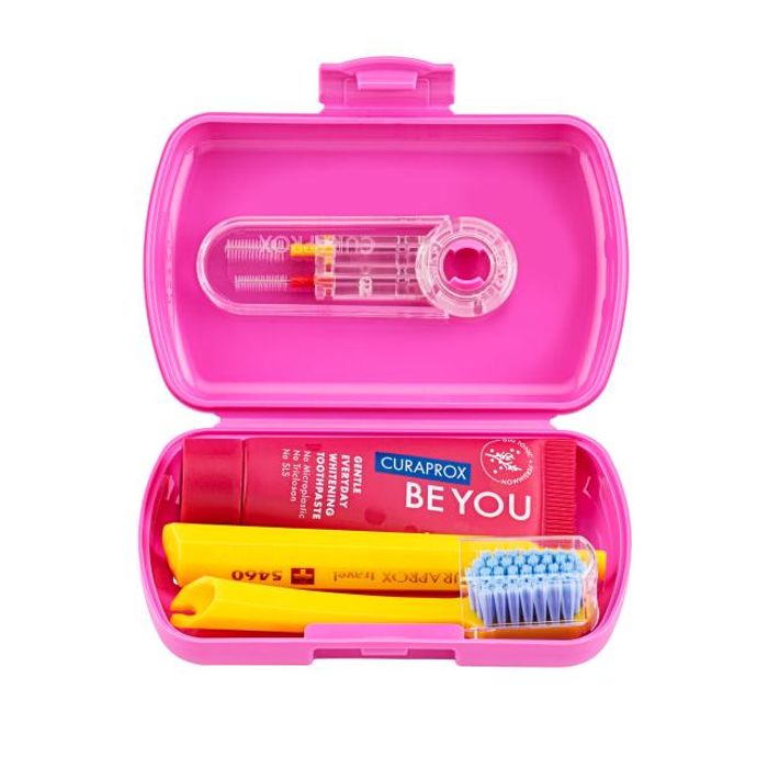 Curaprox Travel set rosa