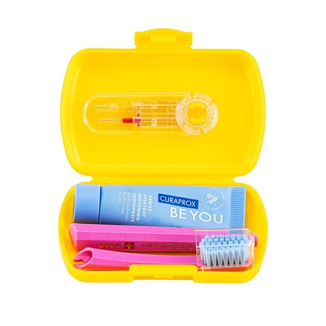 Curaprox Travel set gul