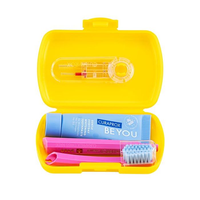 Curaprox Travel set gul