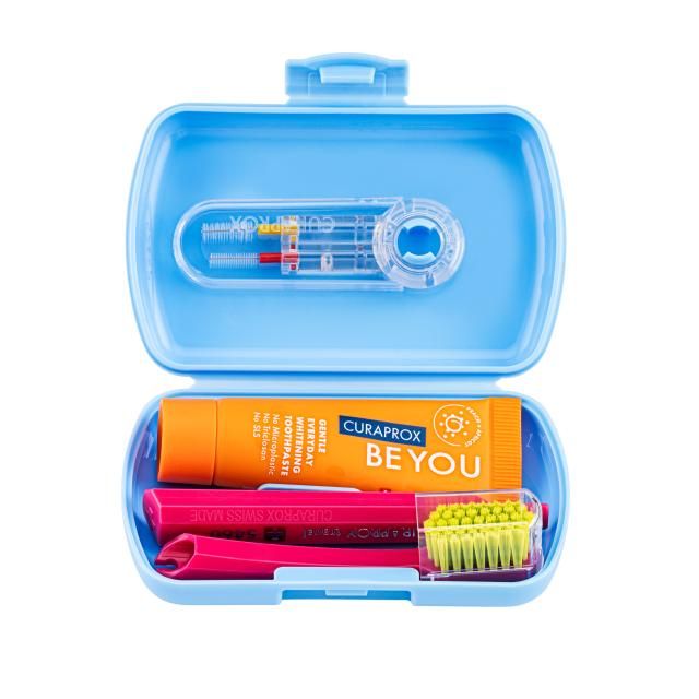 Curaprox Travel set blå