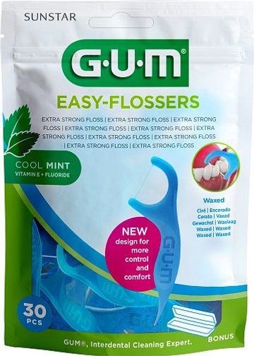 GUM Easy-Flossers med fluor