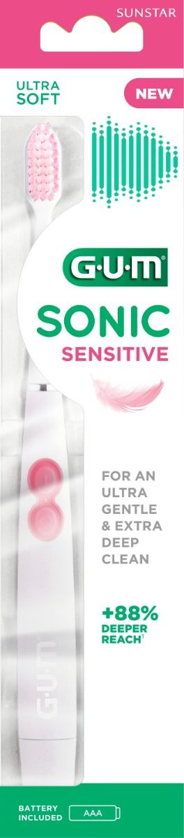 GUM Sonic Sensitive Batteritandborste 1 st