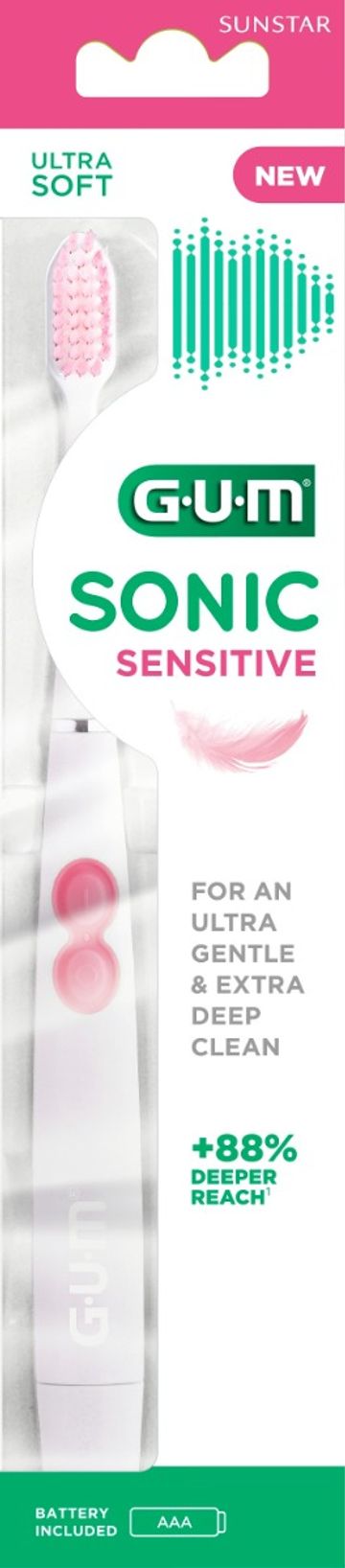 GUM Sonic Sensitive Batteritandborste 