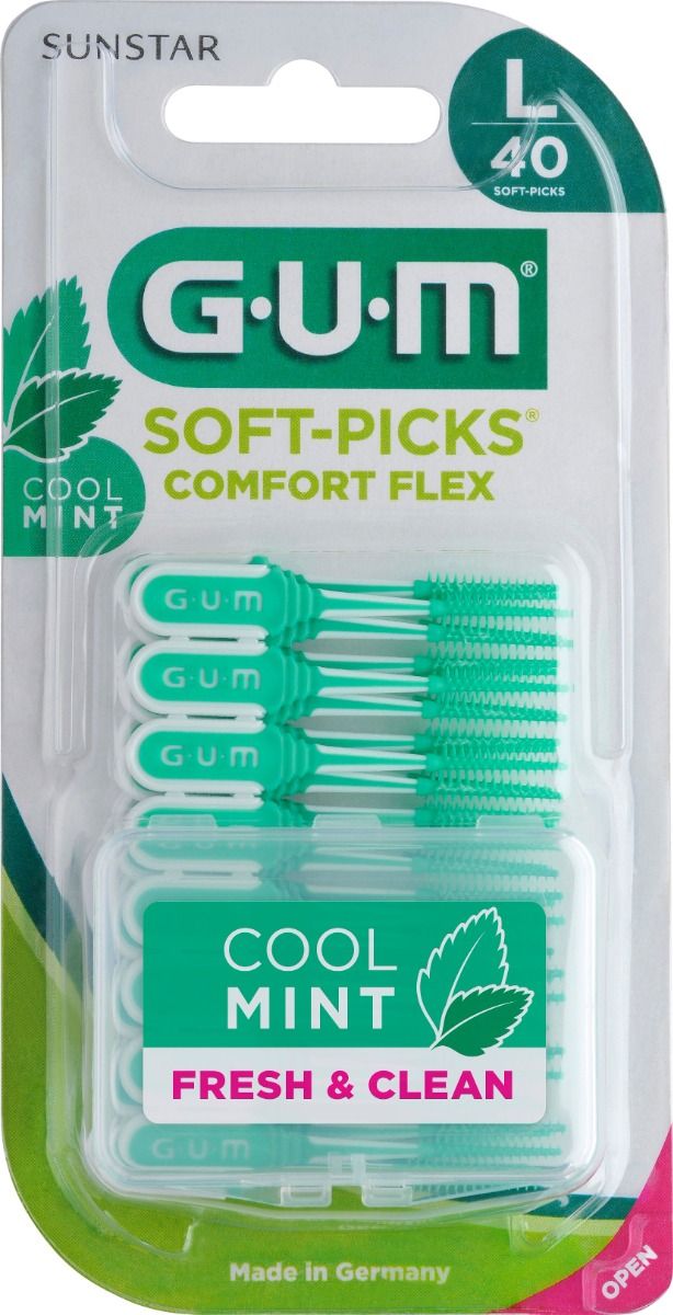 GUM Soft-Picks Comfort Flex Large Mint 40 st