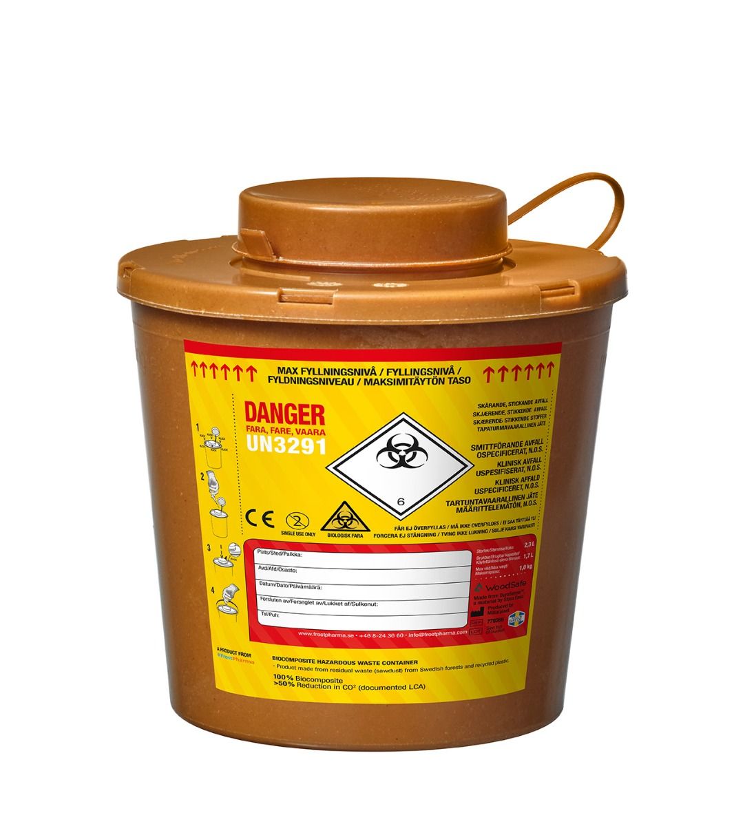 Woodsafe miljövänlig kanylburk 2,2L 1 st