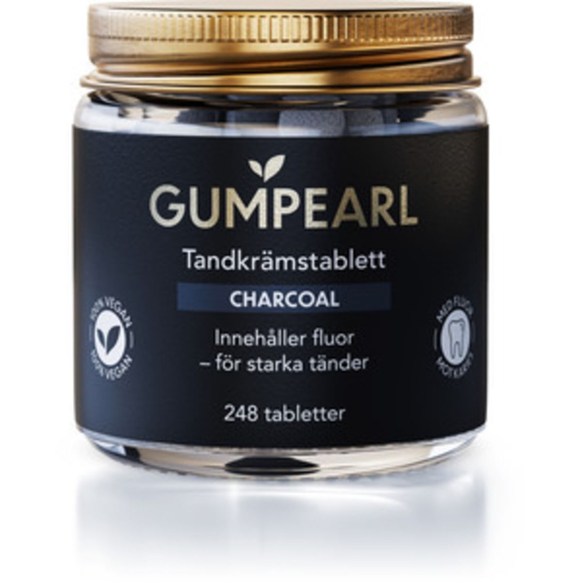 Gumpearl charcoal tandkrämstablett 248 st