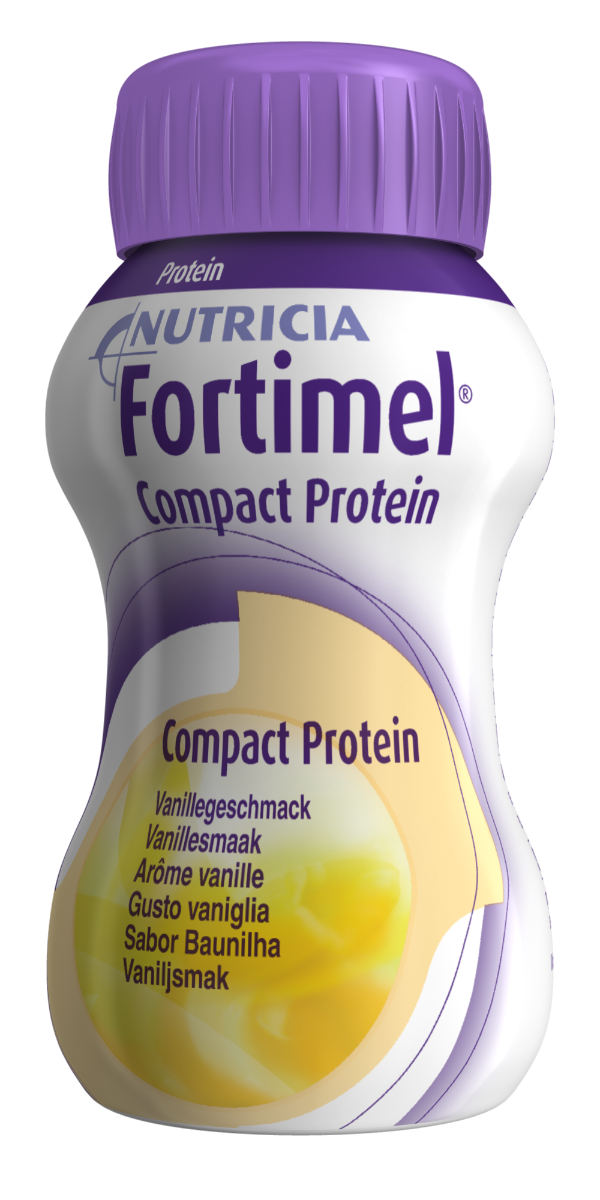 Fortimel Compact Protein, drickfärdigt kosttillägg, vanilj 4 x 125 milliliter