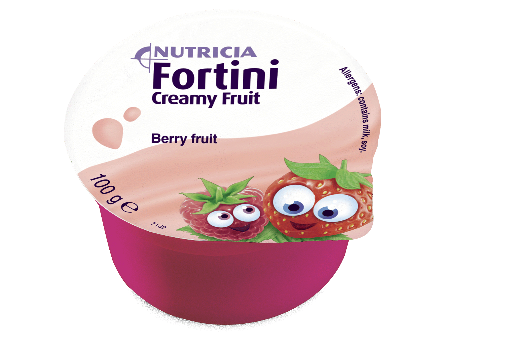 Fortini Creamy Fruit, komplett kosttillägg, bär och frukt 4 x 100 gram