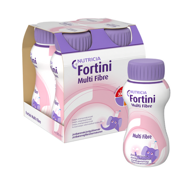 Fortini Multi Fibre, komplett barnkosttillägg, jordgubb