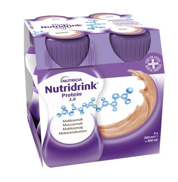 Nutridrink Protein 2.0, mocca, extra energi och proteinrikt, 2 kcal/ml