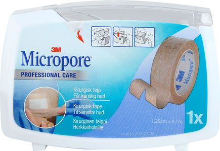 Micropore kirurgisk tejp brun 1,25 cm x 9,1 m 1 st