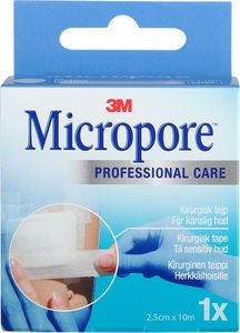 3M Svenska AB Micropore kirurgisk tejp vit 2 1 st