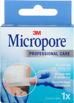 Micropore kirurgisk tejp vit 2