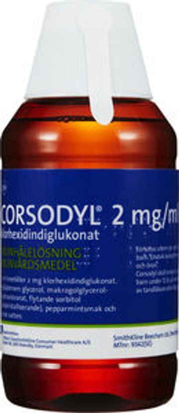 Corsodyl, munhålelösning 2 mg/ml