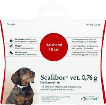 Scalibor vet., medicinskt halsband 0,76 g MSD Animal Health Sweden AB