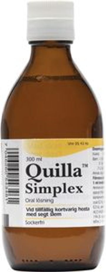 Quilla simplex, oral lösning