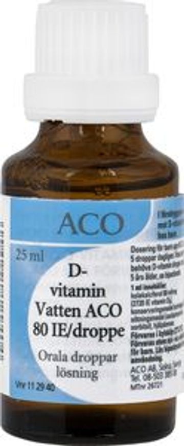 D-vitamin Vatten ACO, orala droppar, lösning 80 IE/droppe