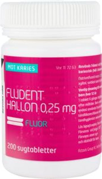 Fludent Hallon, sugtablett 0,25 mg