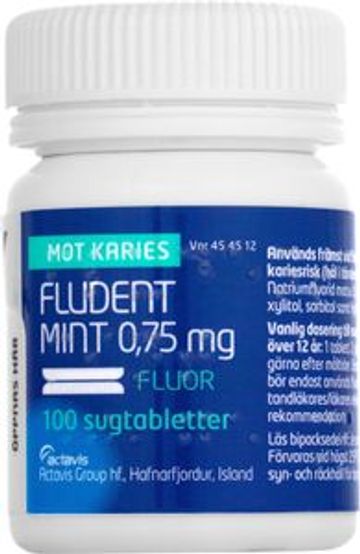 Fludent Mint, sugtablett 0,75 mg