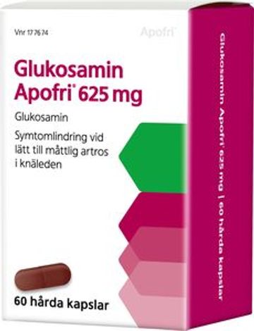 Glukosamin Apofri, kapsel, hård 625 mg