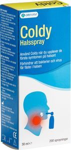 Orifarm Generics AB Coldy halsspray 30 ml