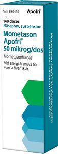 Mometason Apofri, nässpray, suspension 50 mikrogram/dos