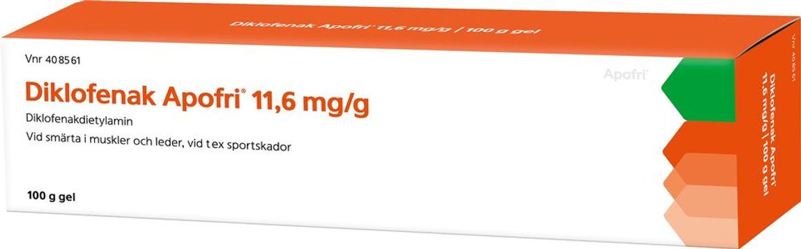 Diklofenak Apofri, gel 11,6 mg/g