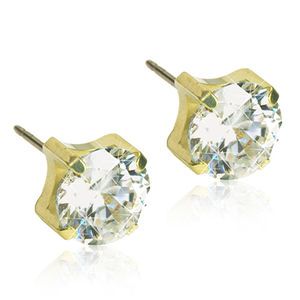 Blomdahl örhängen BM GT Tiffany 5mm CZ White 1 par