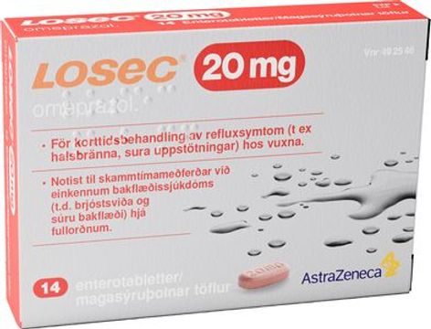 Losec, enterotablett 20 mg Cheplapharm Arzneimittel GmbH