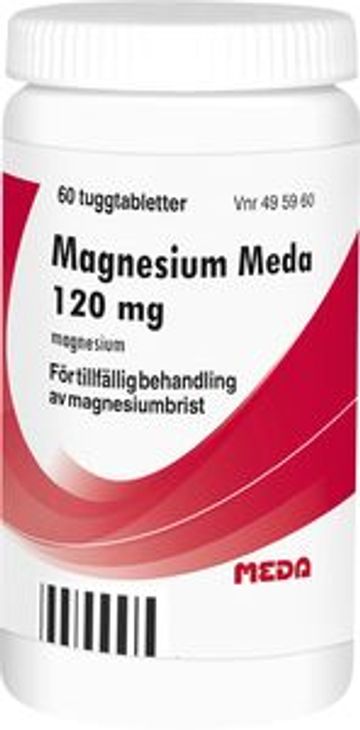 Magnesium Meda, tuggtablett 120 mg