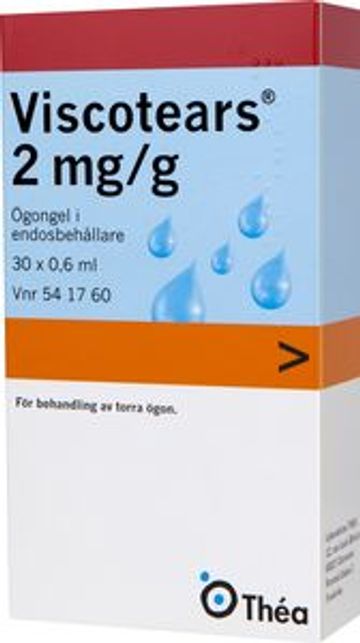 Viscotears, ögongel i endosbehållare 2 mg/g