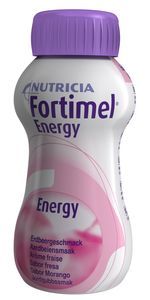 Fortimel Energy jordgubb drickfärdigt kosttillägg 4 x 200 milliliter