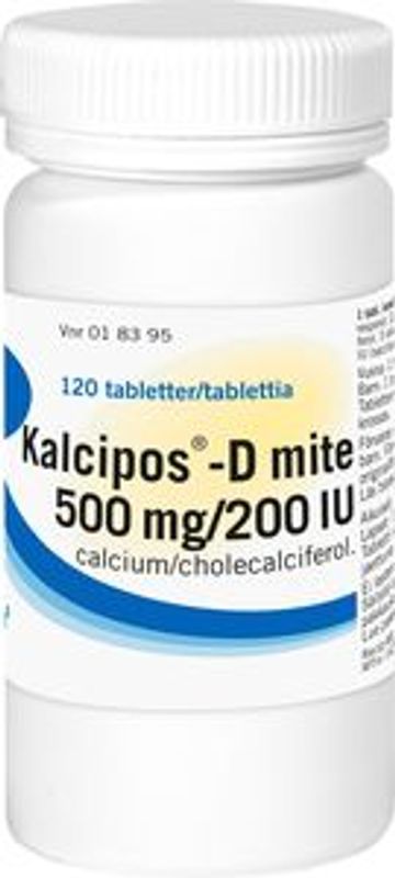 Kalcipos-D mite, filmdragerad tablett 500mg/200 IE