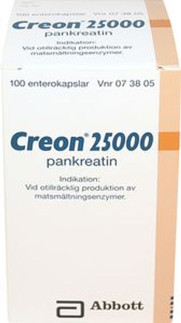 Creon 25000, enterokapsel, hård Viatris AB