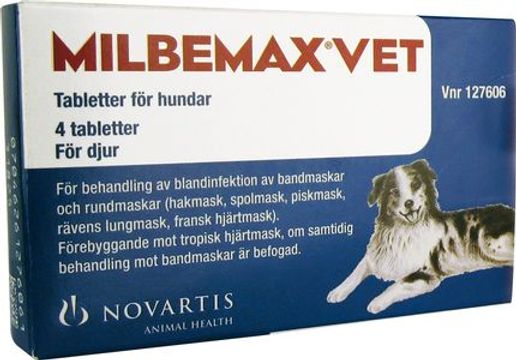 Milbemax vet. för hundar, tablett