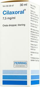 Cilaxoral, orala droppar, lösning 7,5 mg/ml