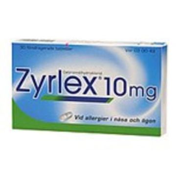 Zyrlex, filmdragerad tablett 10 mg MACURE PHARMA ApS