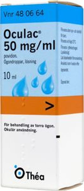 Oculac, ögondroppar, lösning 50 mg/ml