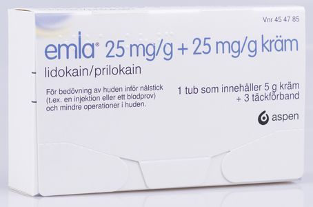 EMLA, kräm 25 mg/g + 25 mg/g Aspen Nordic