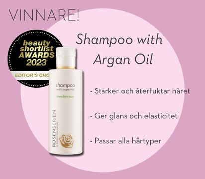 Rosenserien Shampoo with argan oil