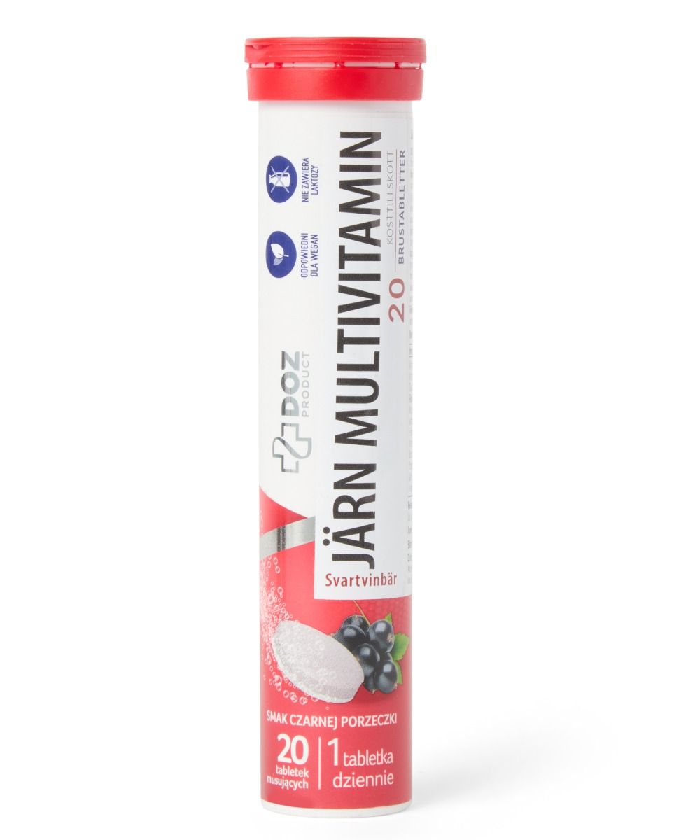 DOZ Product Järn Multivitamin, brustabletter