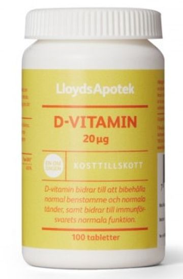 LloydsApotek D-vitamin 20 µg