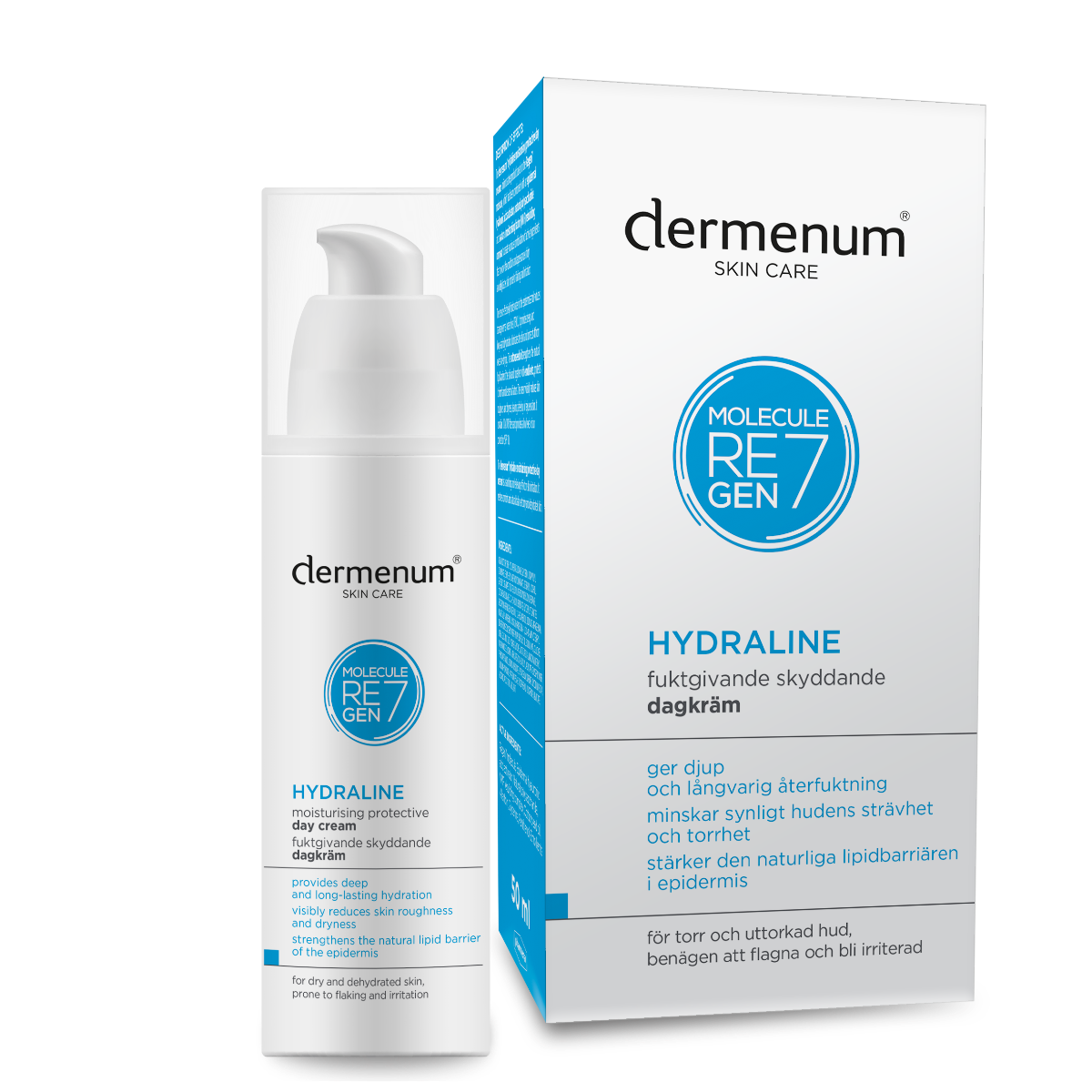 Dermenum Hydraline moisturizing protective day cream 50 ml